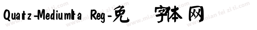 Quartz-MediumIta Reg字体转换